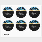 Rond Sticker Spa et salon classique (Feuille)