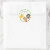 Rond Sticker spa Fête des mariées Favoriser (Sac)