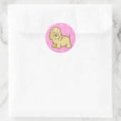 Rond Sticker Spaniel pour chien de dessin mignon (Sac)