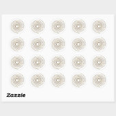 Rond Sticker Spiral (Feuille)