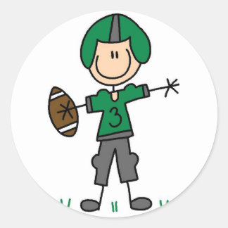 Rond Sticker Sport Football
