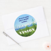Rond sticker Spring Tetons VISION (Enveloppe)