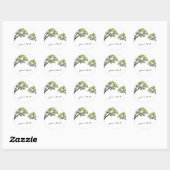 Rond Sticker Spring Trees (Feuille)
