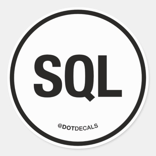 Rond Sticker SQL (Devant)