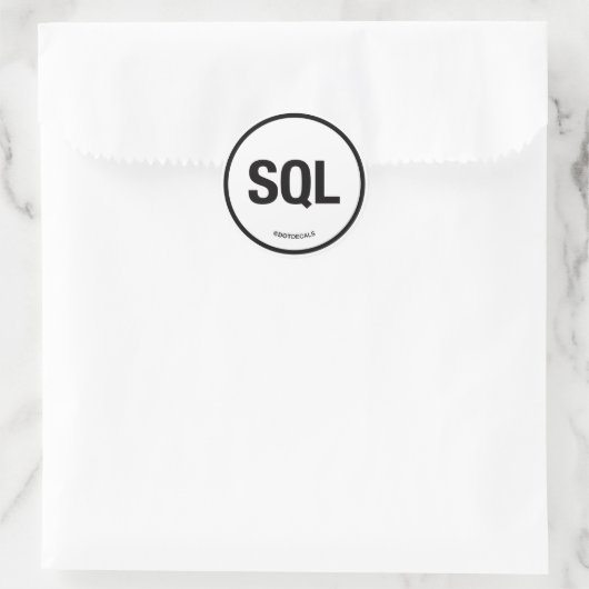 Rond Sticker SQL (Sac)
