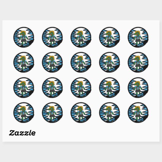 Rond Sticker Squeak (Feuille)