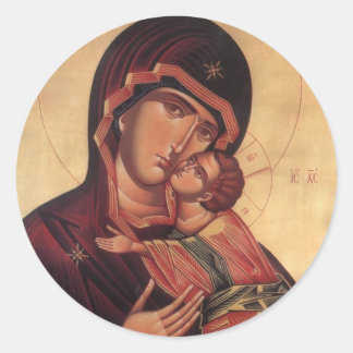 Rond Sticker St.Mary et Jesus