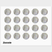 Rond Sticker Star de baseball (Feuille)
