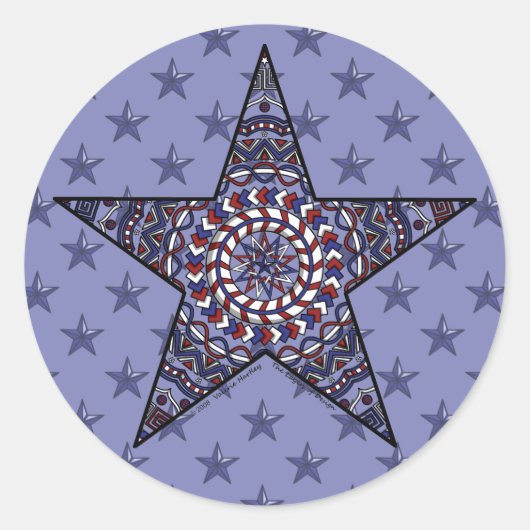 Rond Sticker Star of Independence (Devant)