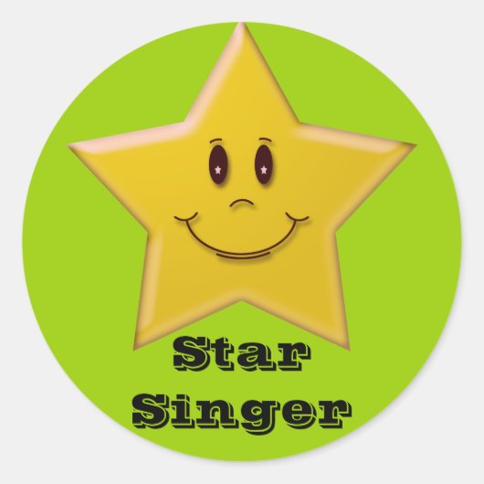 Rond Sticker Star Singer (Devant)