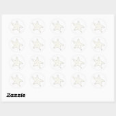 Rond Sticker Starfish (Feuille)