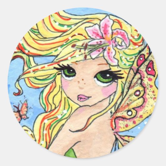 Rond Sticker "Stargazer Pixie" (Devant)