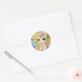 Rond Sticker "Stargazer Pixie" (Enveloppe)