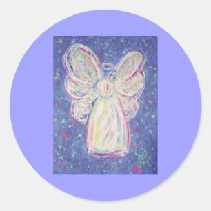 Rond Sticker Starry Night Angel