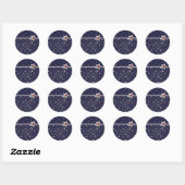 Rond Sticker Stars et Stripes (Feuille)