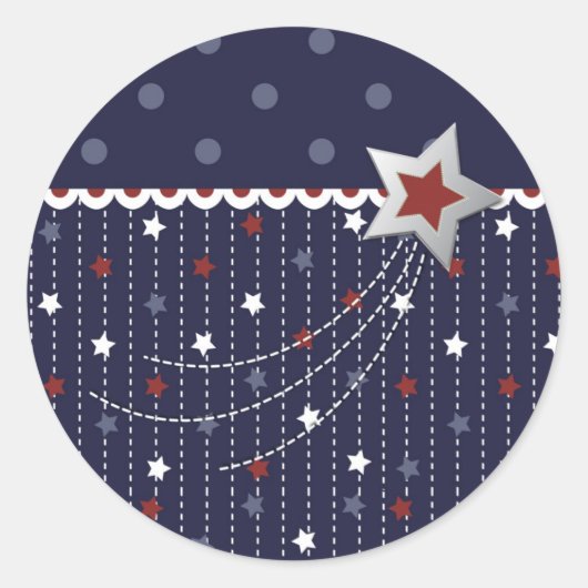 Rond Sticker Stars et Stripes (Devant)