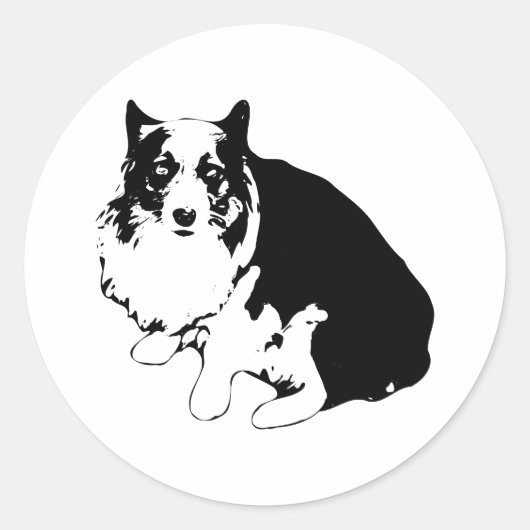 Rond Sticker Steady Corgi (Devant)