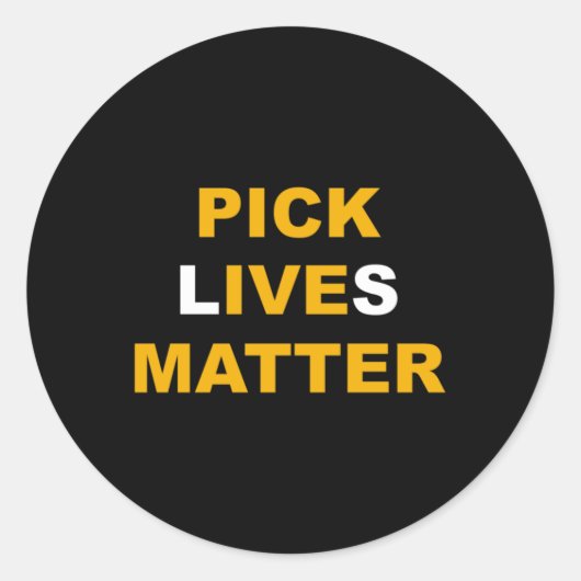 Rond Sticker Sticker Lives Pick (Devant)