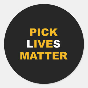 Rond Sticker Sticker Lives Pick