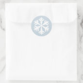 Rond Sticker Sticker Snowflake vintage (Sac)