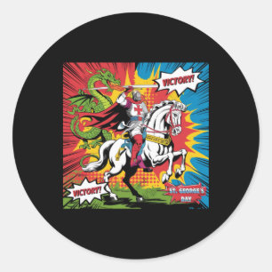 Rond Sticker style Pop Art Day de St. George