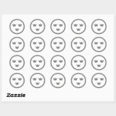 Rond Sticker suédois pour VI bas (Feuille)