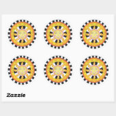 Rond Sticker Sun (Feuille)