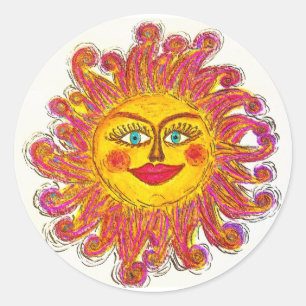 Rond Sticker Sun