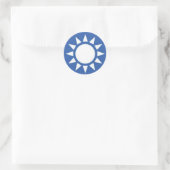 Rond Sticker Sun blanc (Sac)