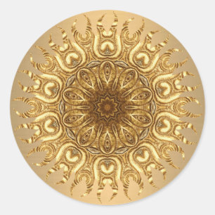 Rond Sticker Sun d'or