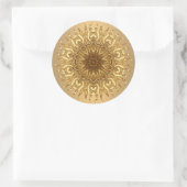 Rond Sticker Sun d'or (Sac)
