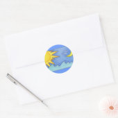 Rond Sticker Sun & Moon (Enveloppe)