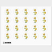 Rond Sticker Sunflower (Feuille)
