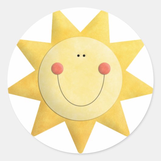 Rond Sticker Sunshine (Devant)