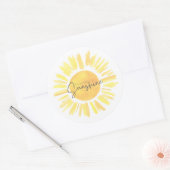 Rond Sticker Sunshine (Enveloppe)