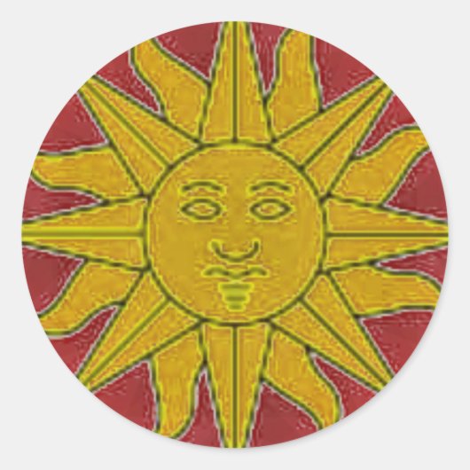 Rond Sticker Sunshine (Devant)