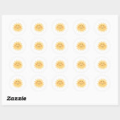 Rond Sticker Sunshine (Feuille)