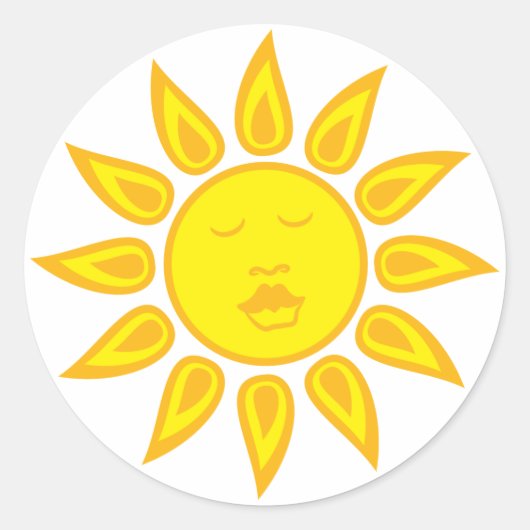 Rond Sticker Sunshine (Devant)