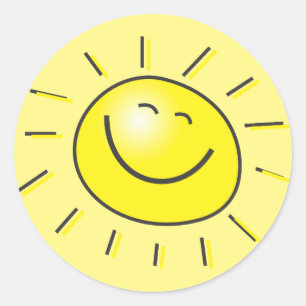Rond Sticker Sunshine
