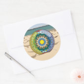 Rond Sticker Sunshine été (Enveloppe)