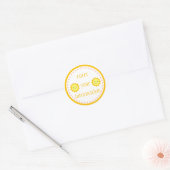 Rond Sticker Sunshine personnalisé (Enveloppe)