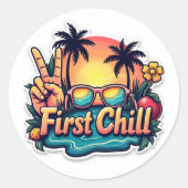 Rond Sticker Super dernier Bell First Chill (Devant)