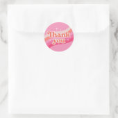 Rond Sticker Super Merci Retro 1970 (Sac)