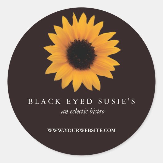 Rond Sticker Susan Eyed noir (Devant)