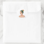 Rond Sticker Sushi Lady (Sac)