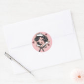 Rond Sticker Suzy Sailor Fluff (Enveloppe)