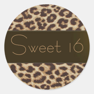 Rond Sticker "Sweet sixteen"