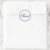 Rond Sticker "Sweet" Wedding Favor & Welcome Bag - Mari (Sac)