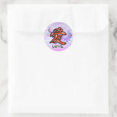 Rond Sticker Symbole d'amour chinois (Sac)