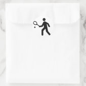 Rond Sticker Symbole de Tennis (Sac)